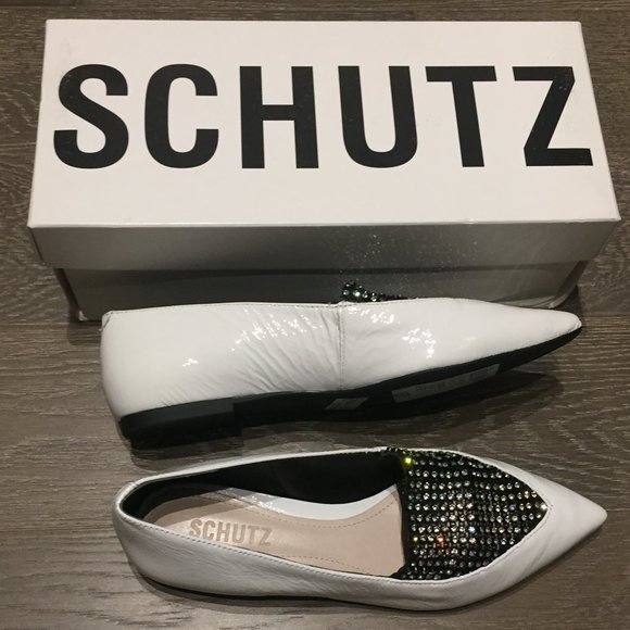 Schutz white patent leather flats - Picture 2 of 9
